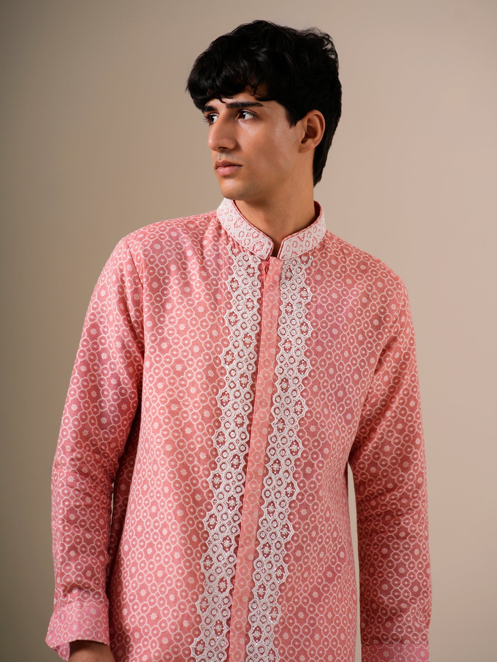 Cerise Glow Kurta Set
