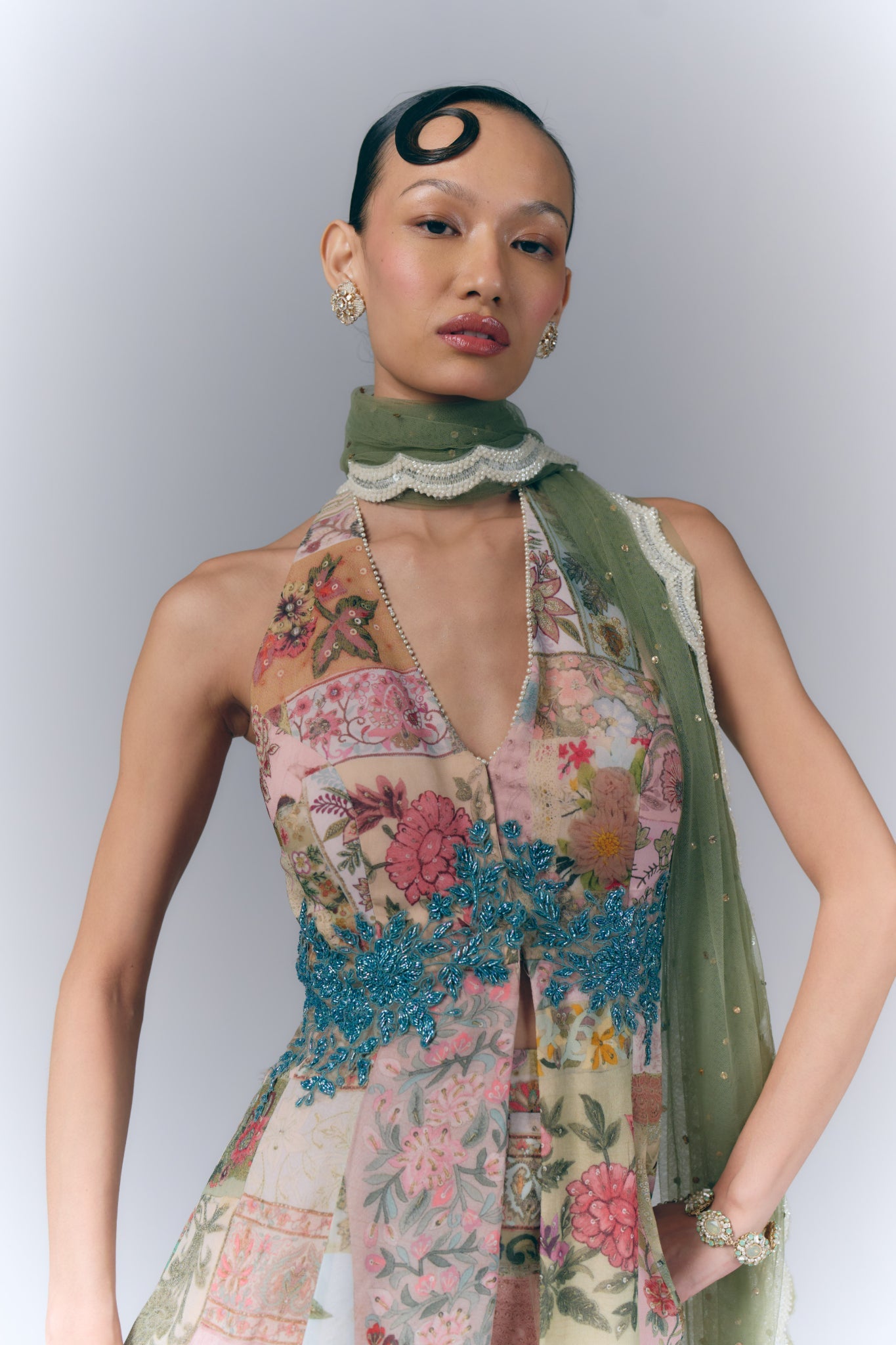 Eden Bloom peplum Set