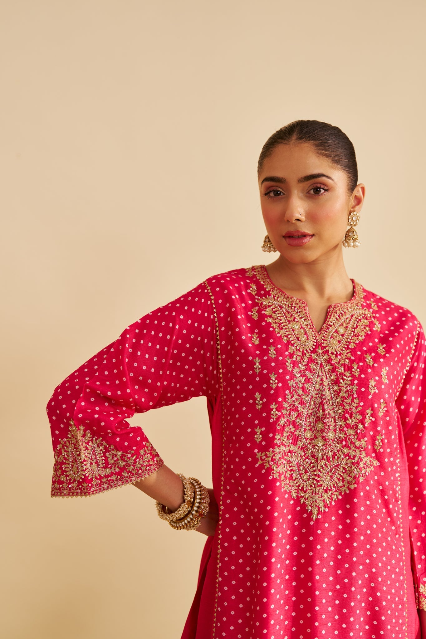 KAYRA - SHORT GATHERED CHAUGA WITH SALWAR