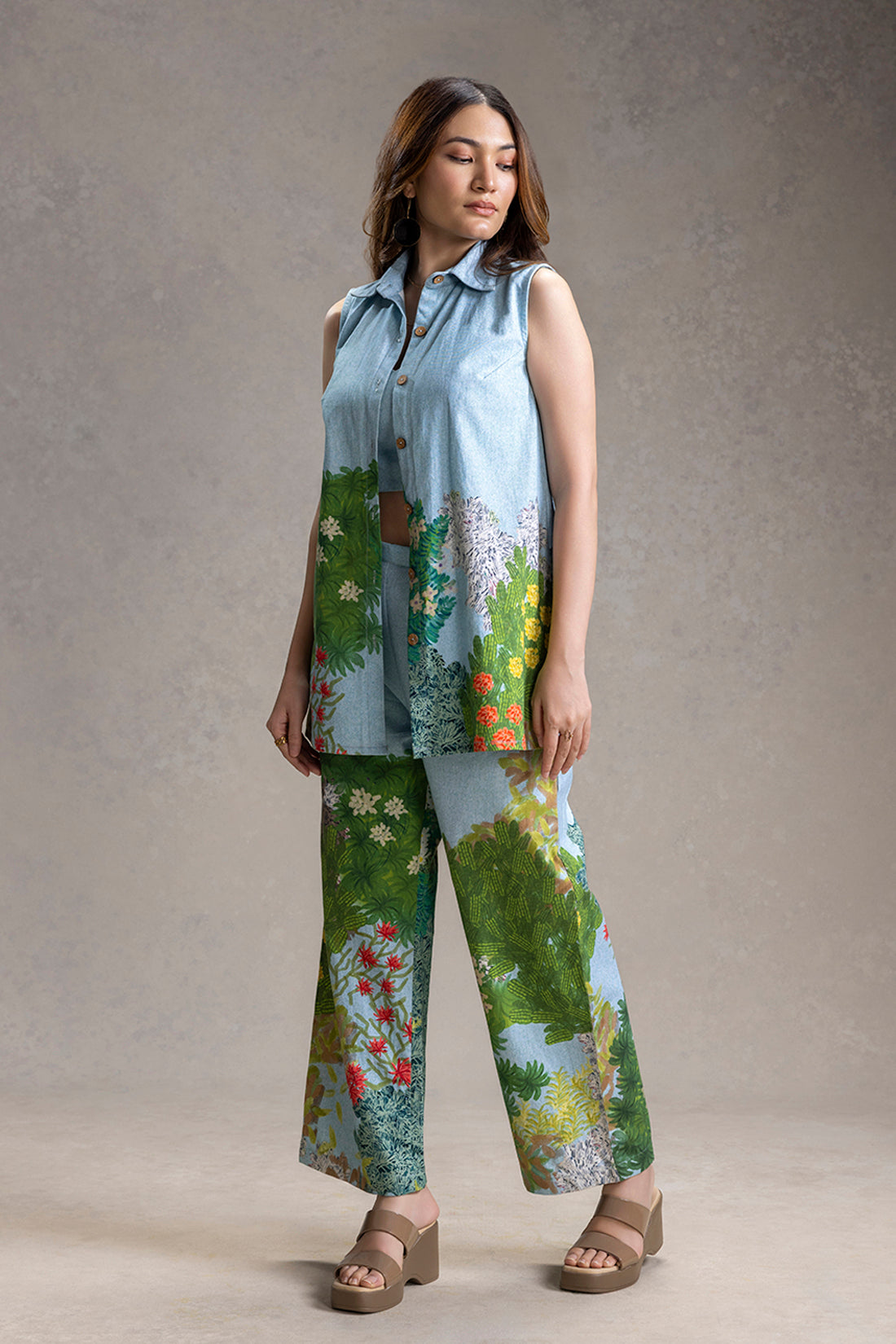 Blue Blume Printed Set