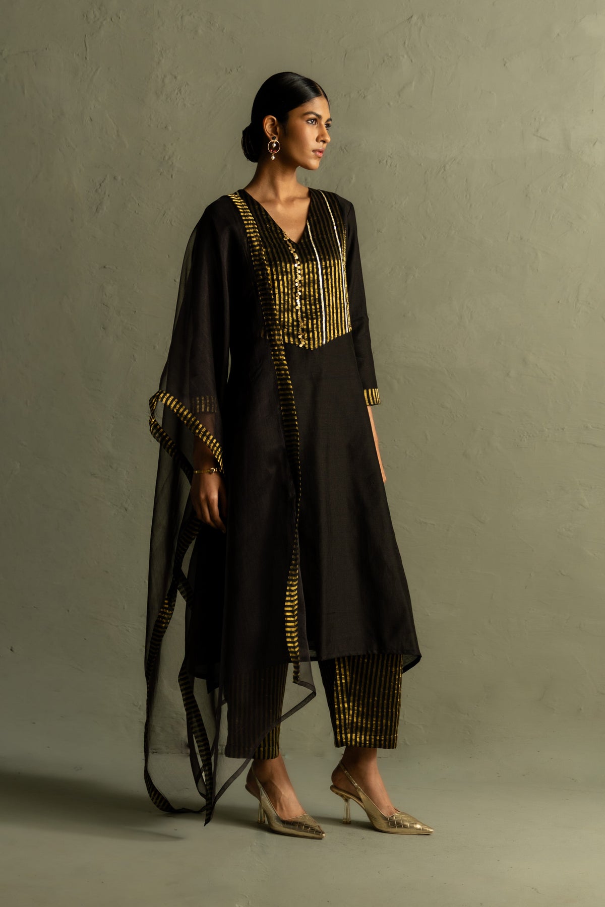 Ojas Tissue Patch Kurta Set