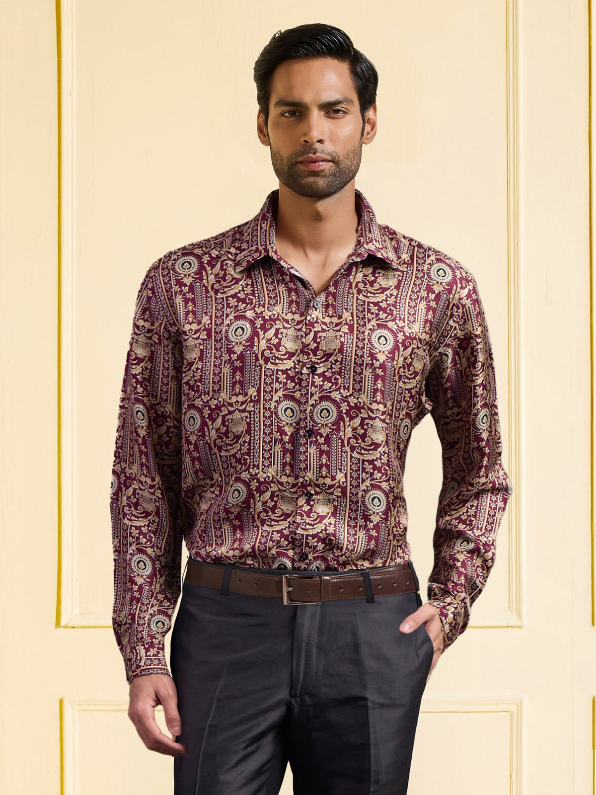 IMPERIAL GARNET PRINTED SHIRT