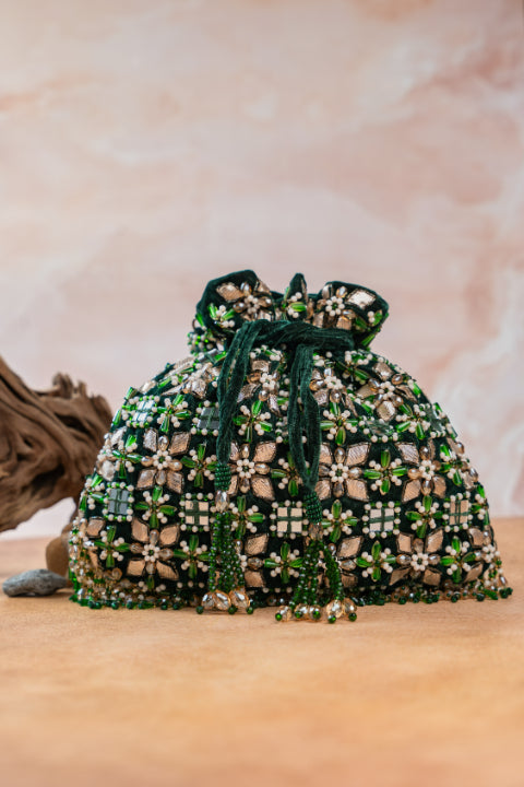 Floral Trellis Emerald