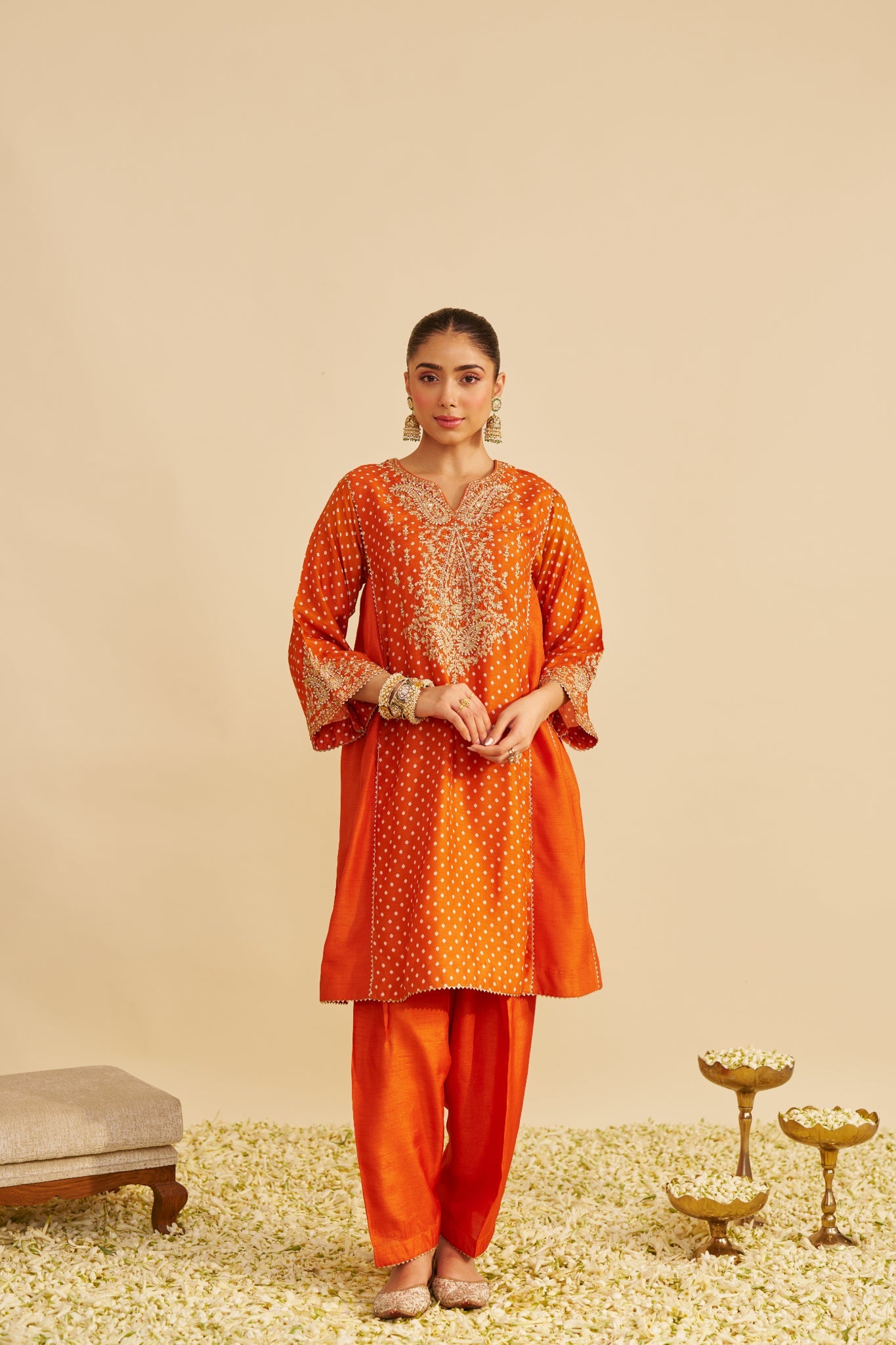 KAYRA - SHORT GATHERED CHAUGA WITH SALWAR