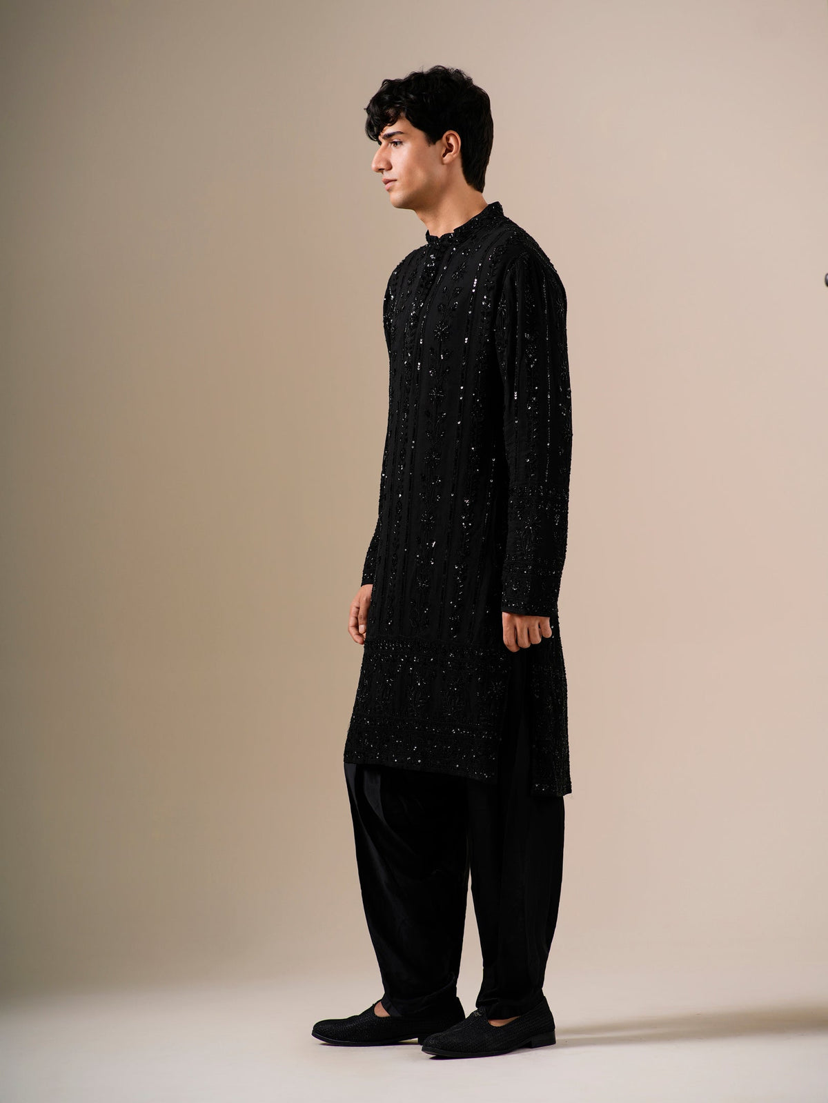 Midnight Black Patiyala Set