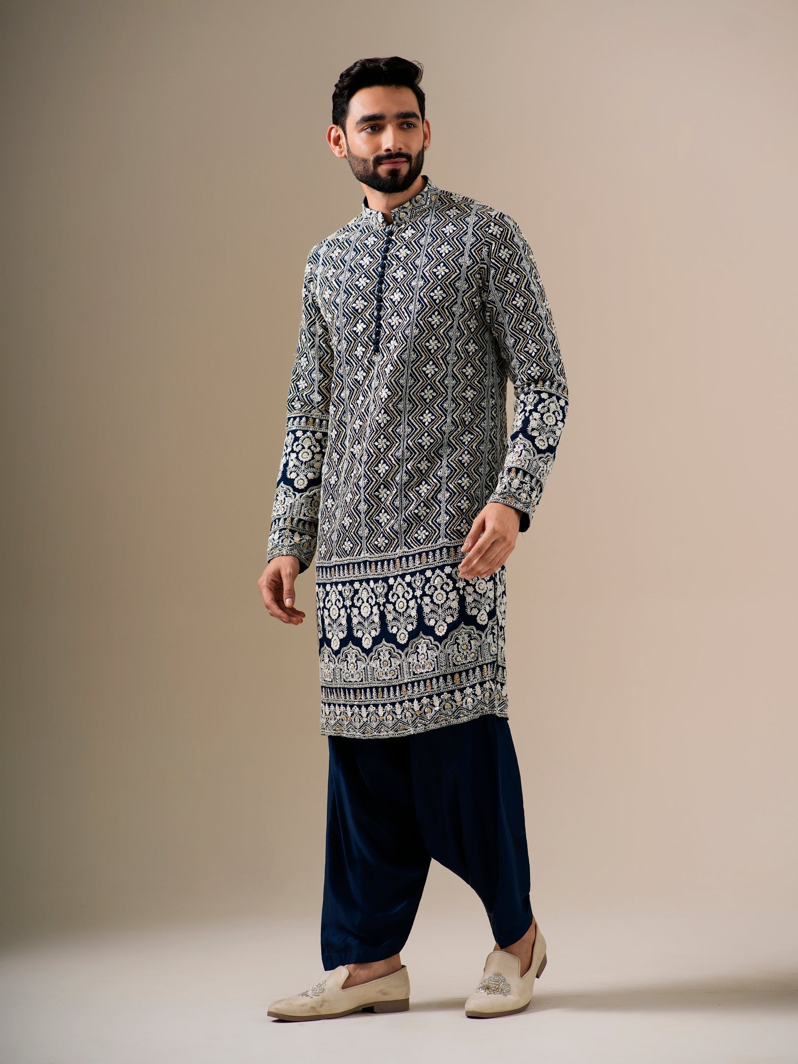 Midnight Motif Patiyala Set