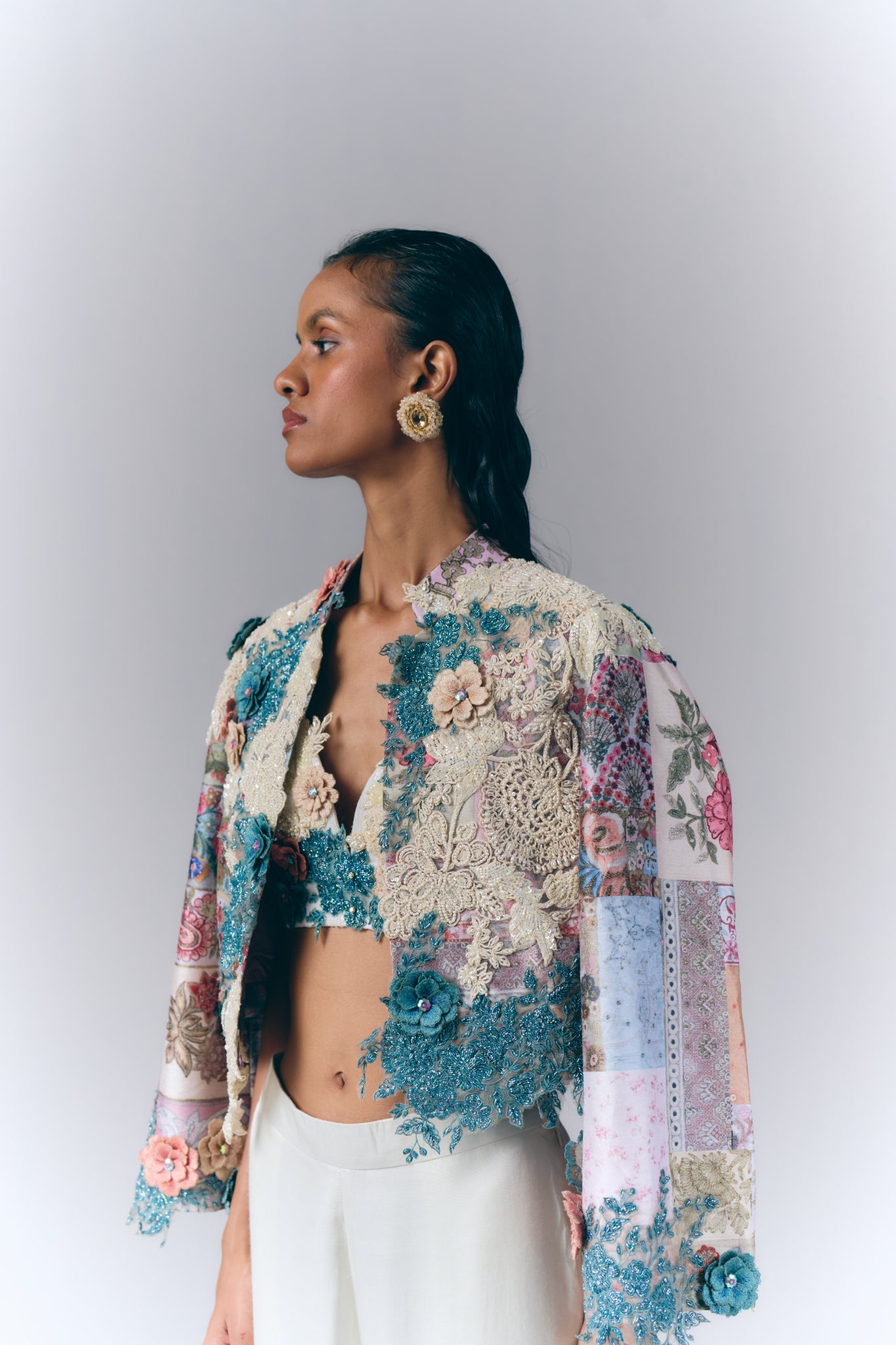 Printed Floral Co-ord Jacket Set