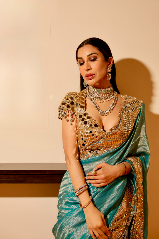 Sophie Choudry in Neelima Saree Set