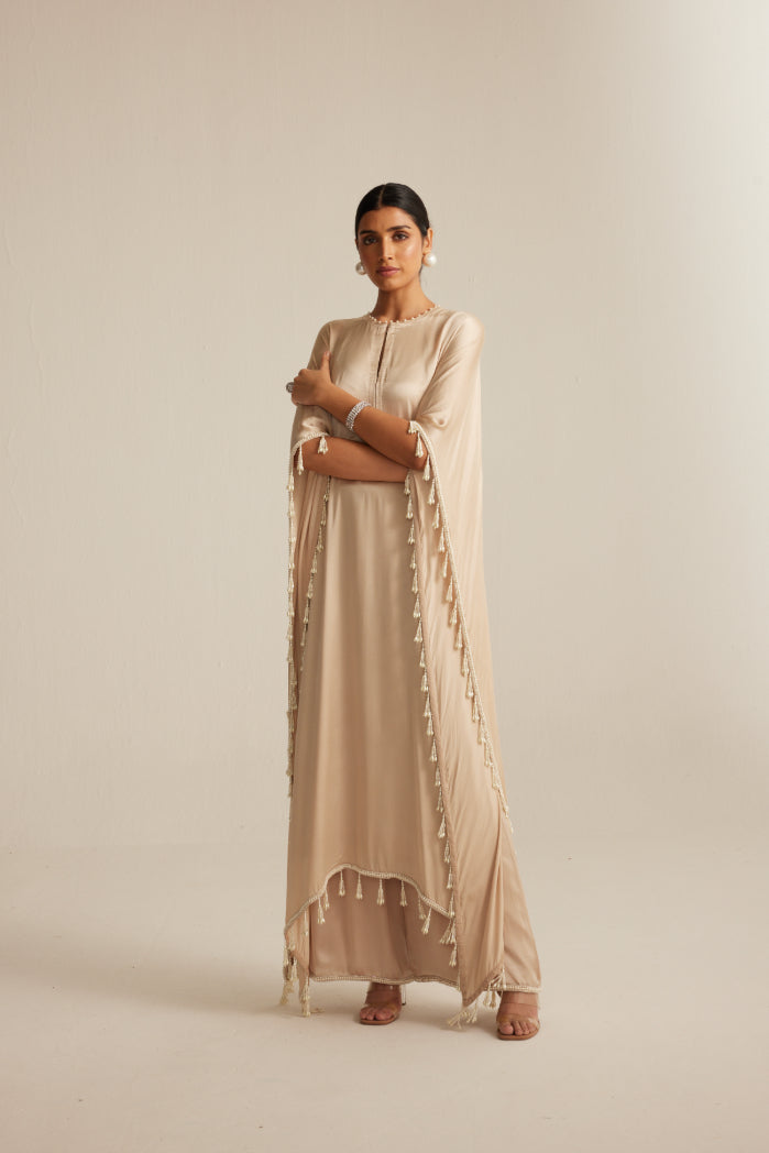 Light Beige Kaftaan Set