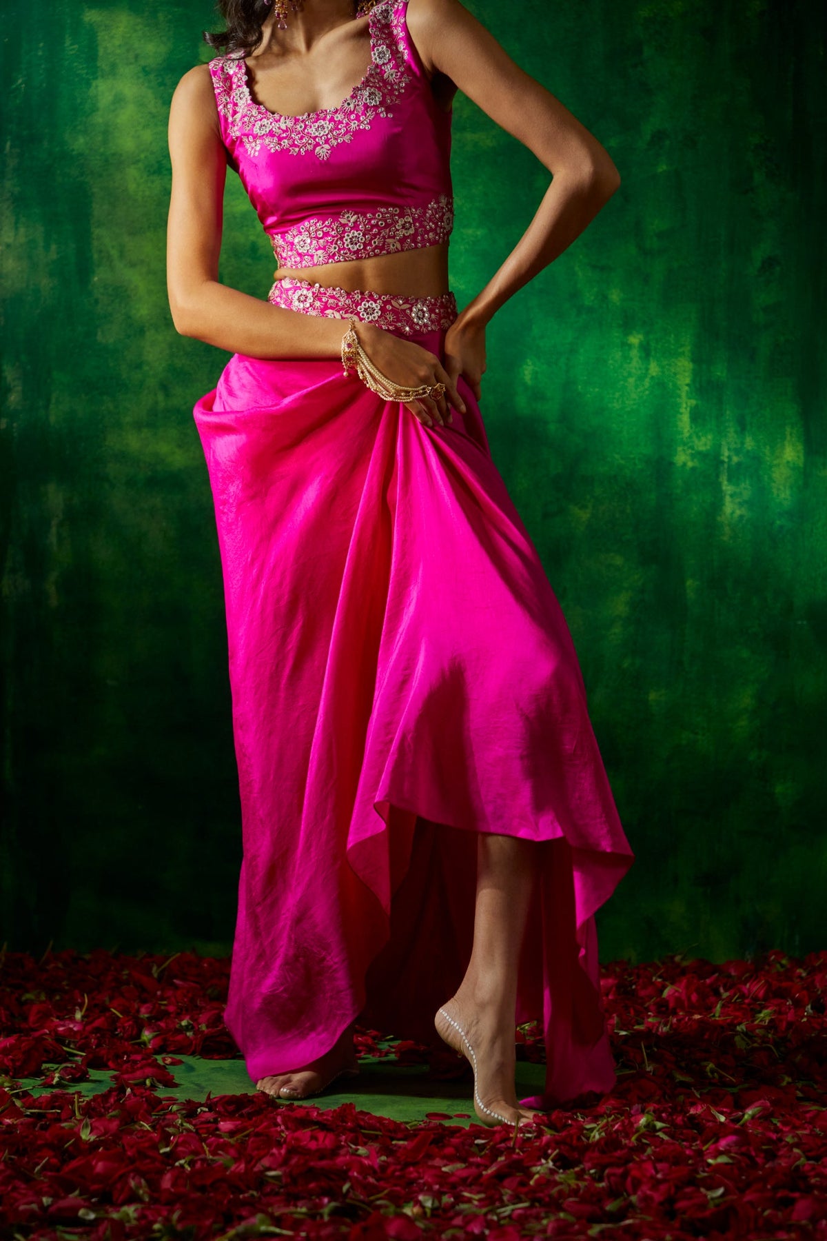 Rimjhim bandhni Cape Set