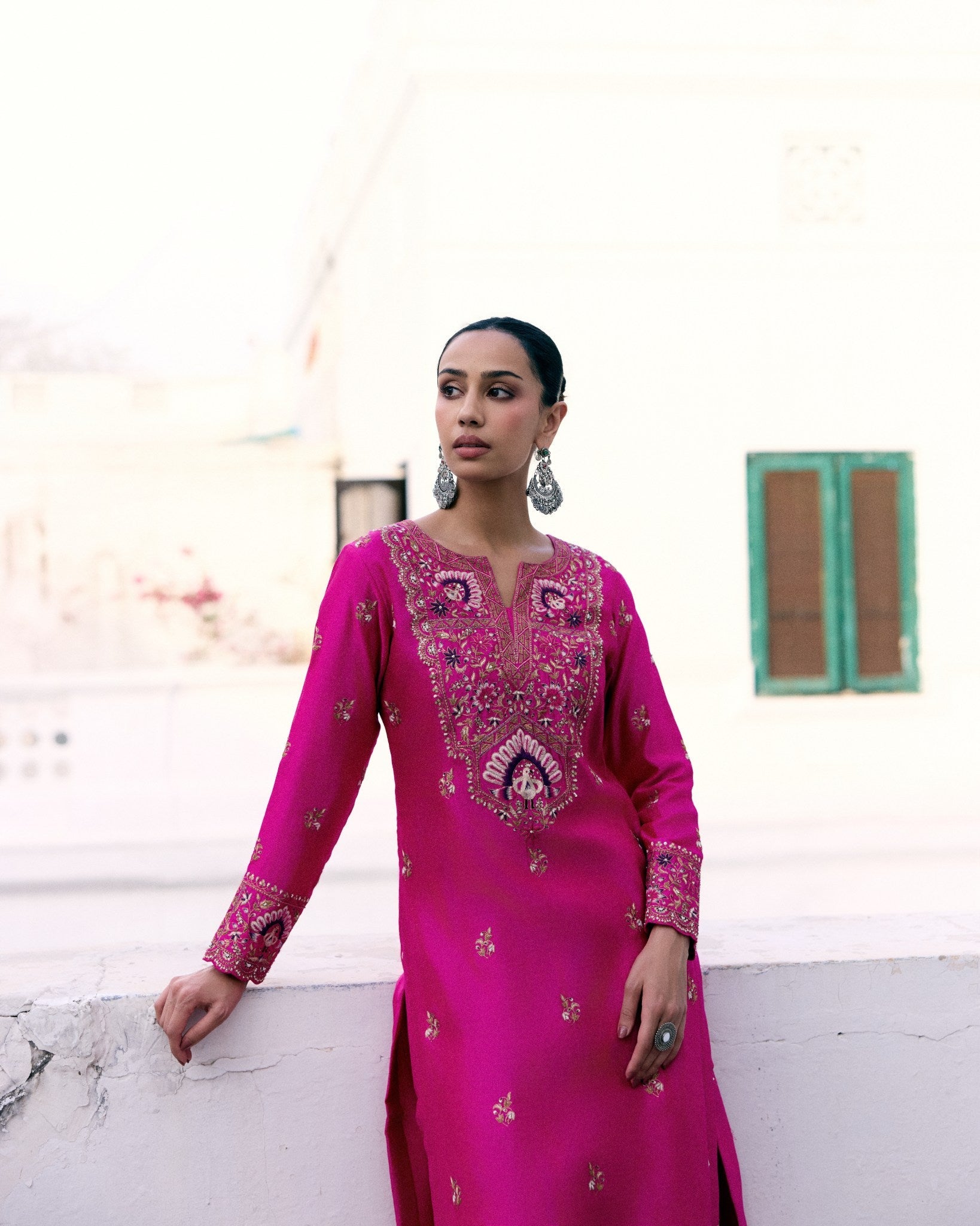 A Peacock in Bloom Kurta Set