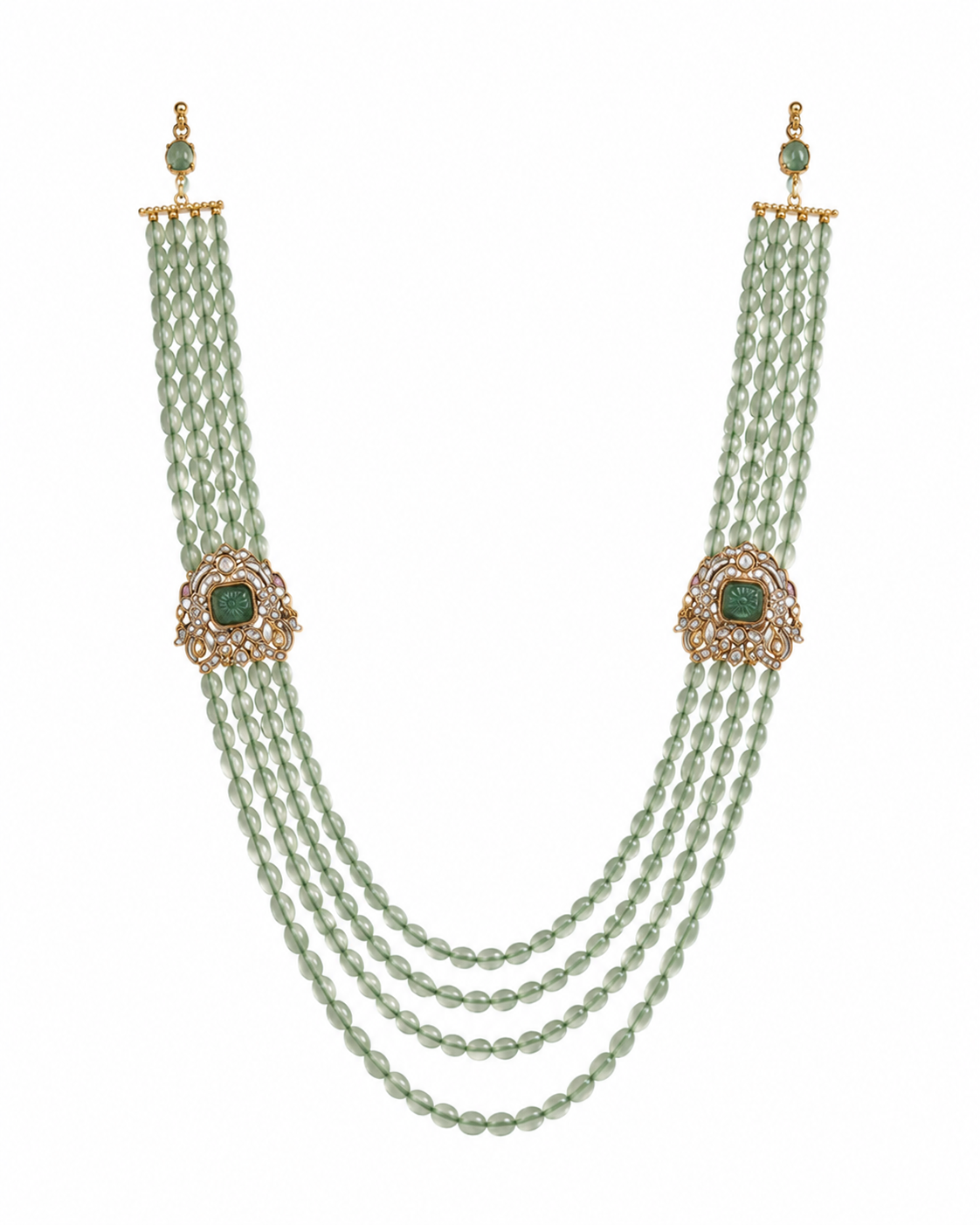 Navratna Multicolor Kundan Choker Earring Set