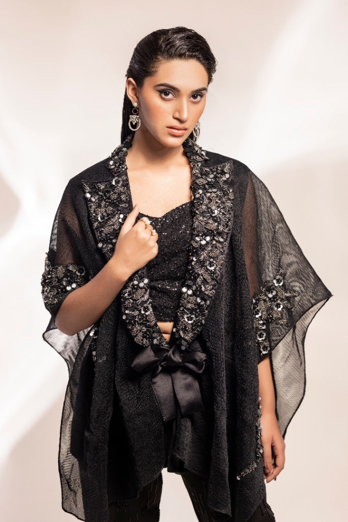 fusion kaftan jacket and trousers