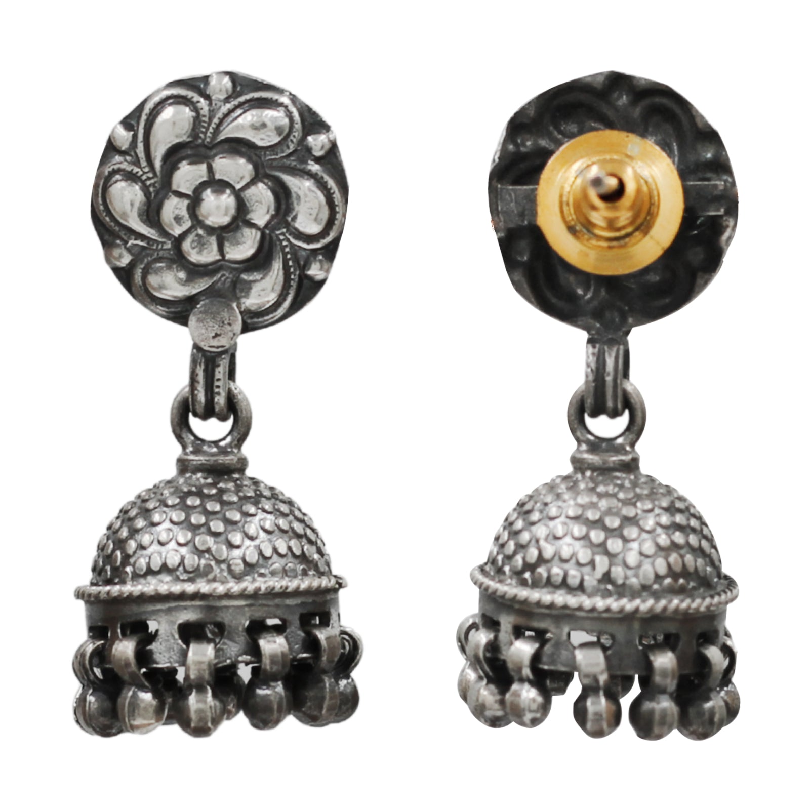 Sangeeta Boochra Traditional Floral Jhumka Earrings