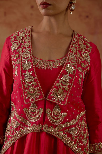 Eka Jacket Anarkali Set