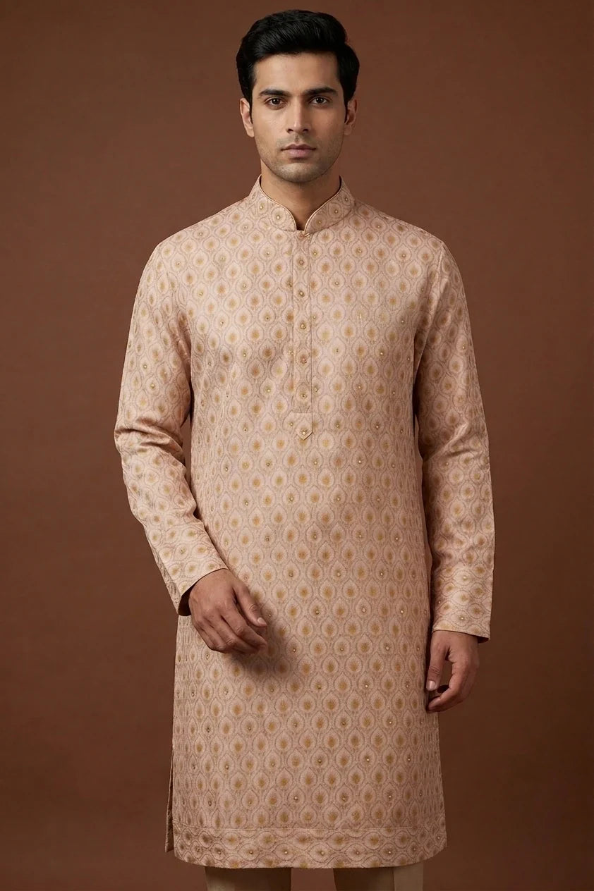Ivory & Golden Kurta
