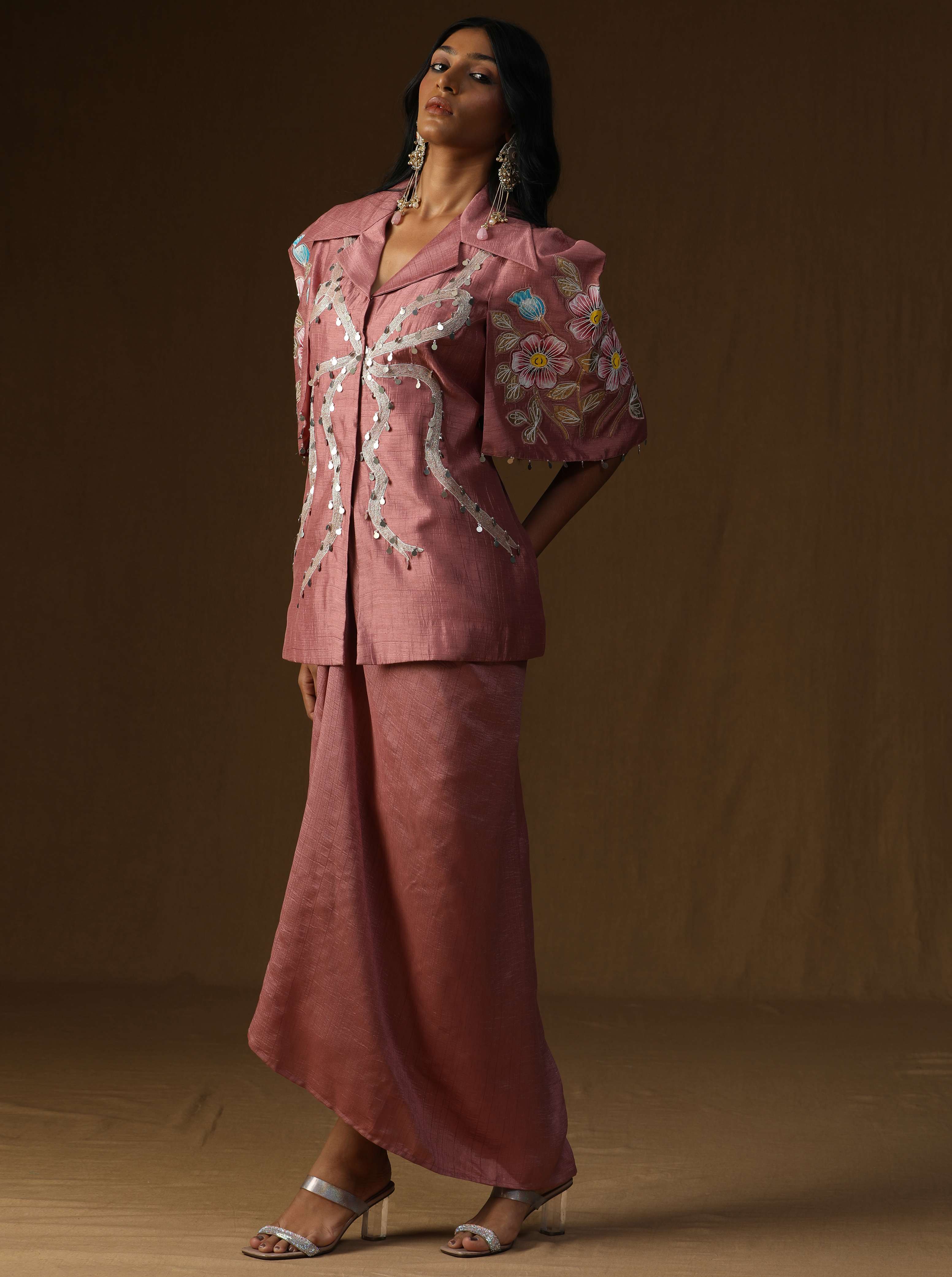 Chandrika � Komal Gulabi Indo-Western Set