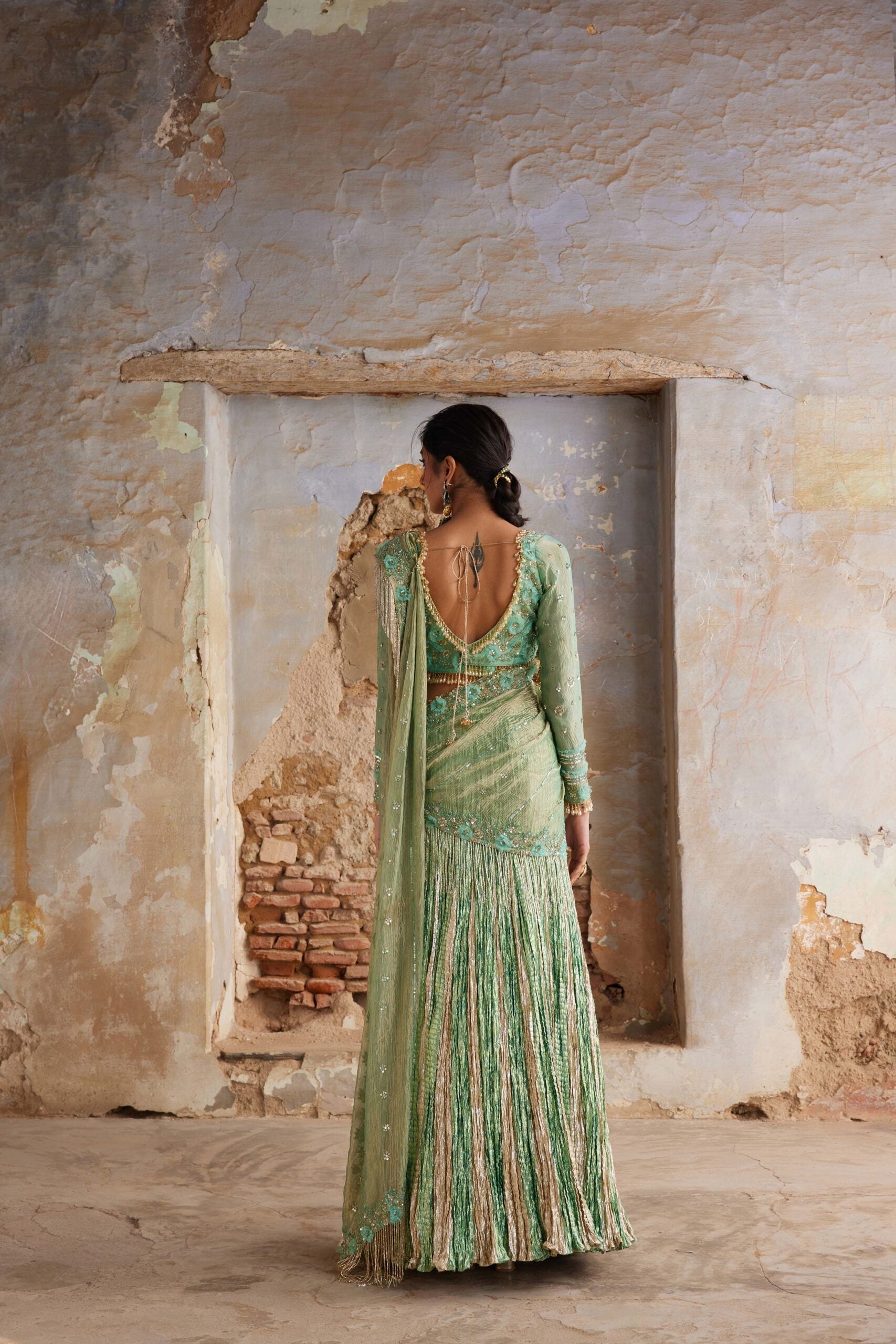 DRAPE SAREE SET EBN2