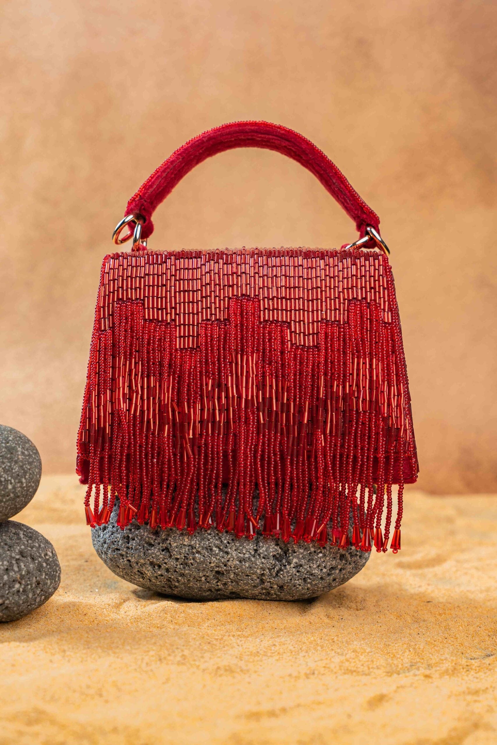 Salli En vie Mini Kasse Tassel Red