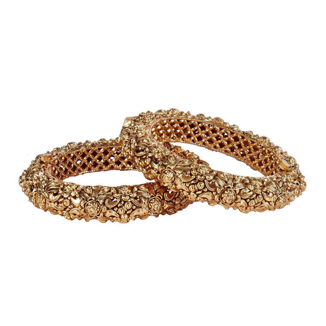 Vivinia By Vidhi Mehra Isvaraah Gold Plated Womens Pair of Bangles VB069