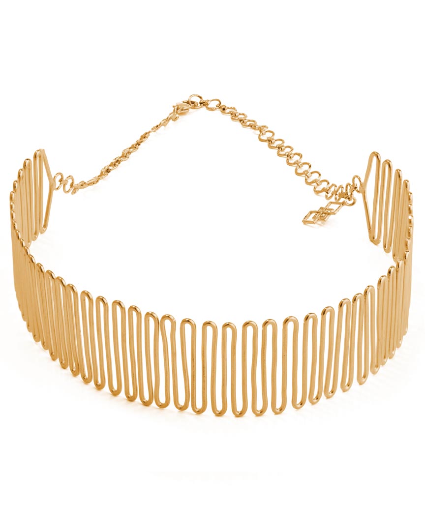 Golden Spiral Meadow Choker