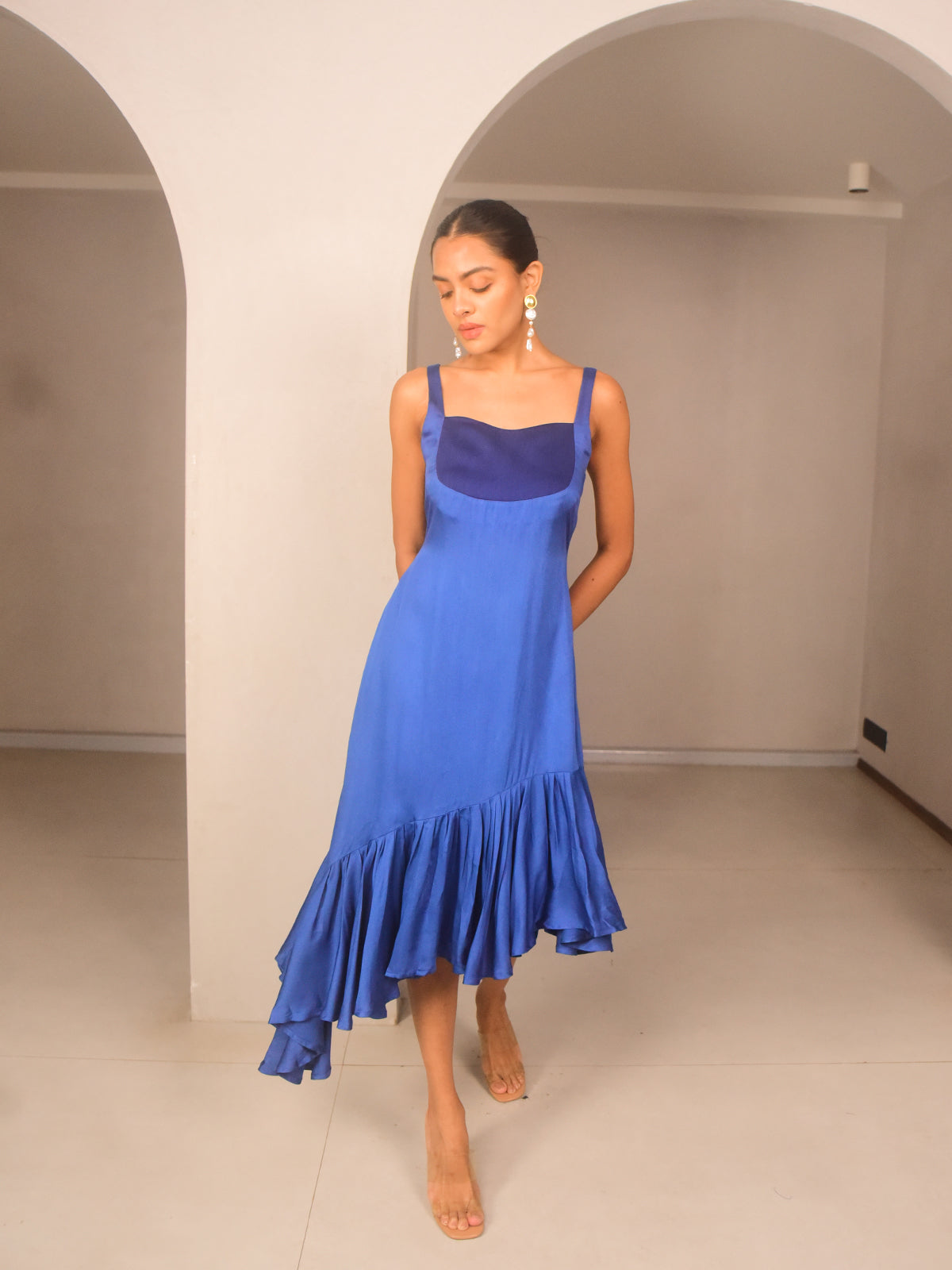 Selene Modal Ruffled Dress