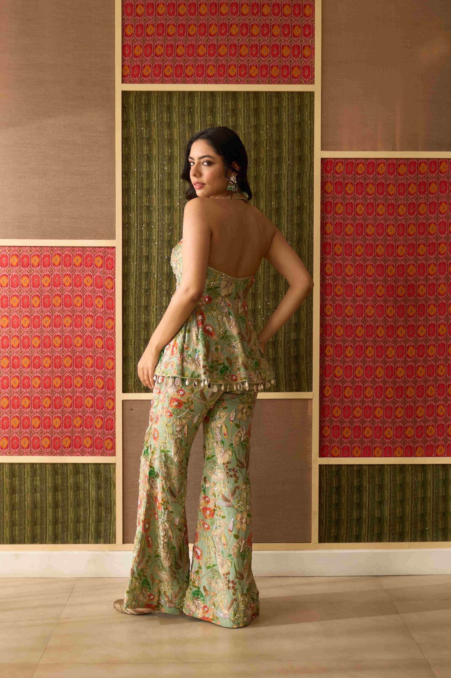 Mint Mehfil Sharara Set