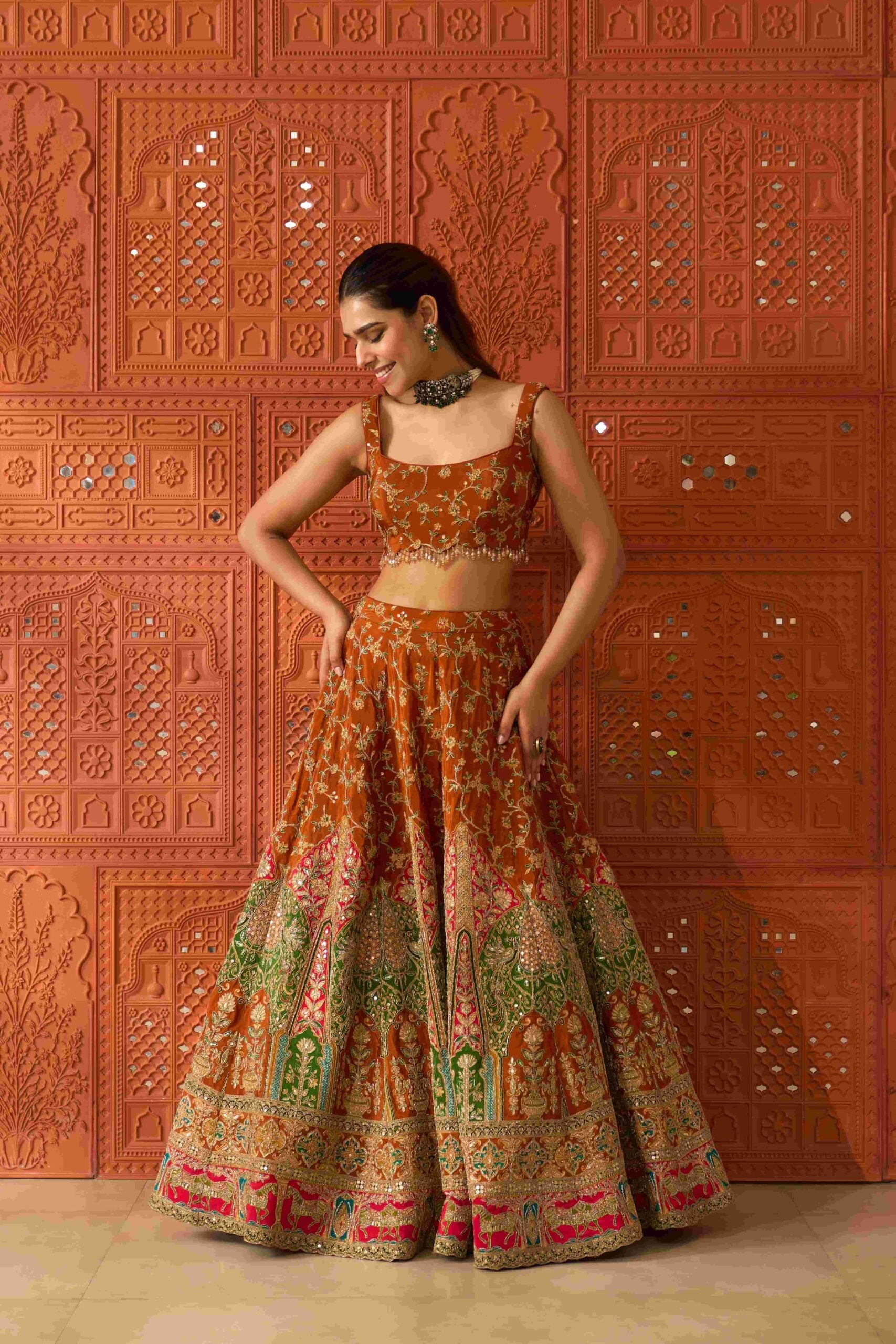 Sunehri Lehenga Set