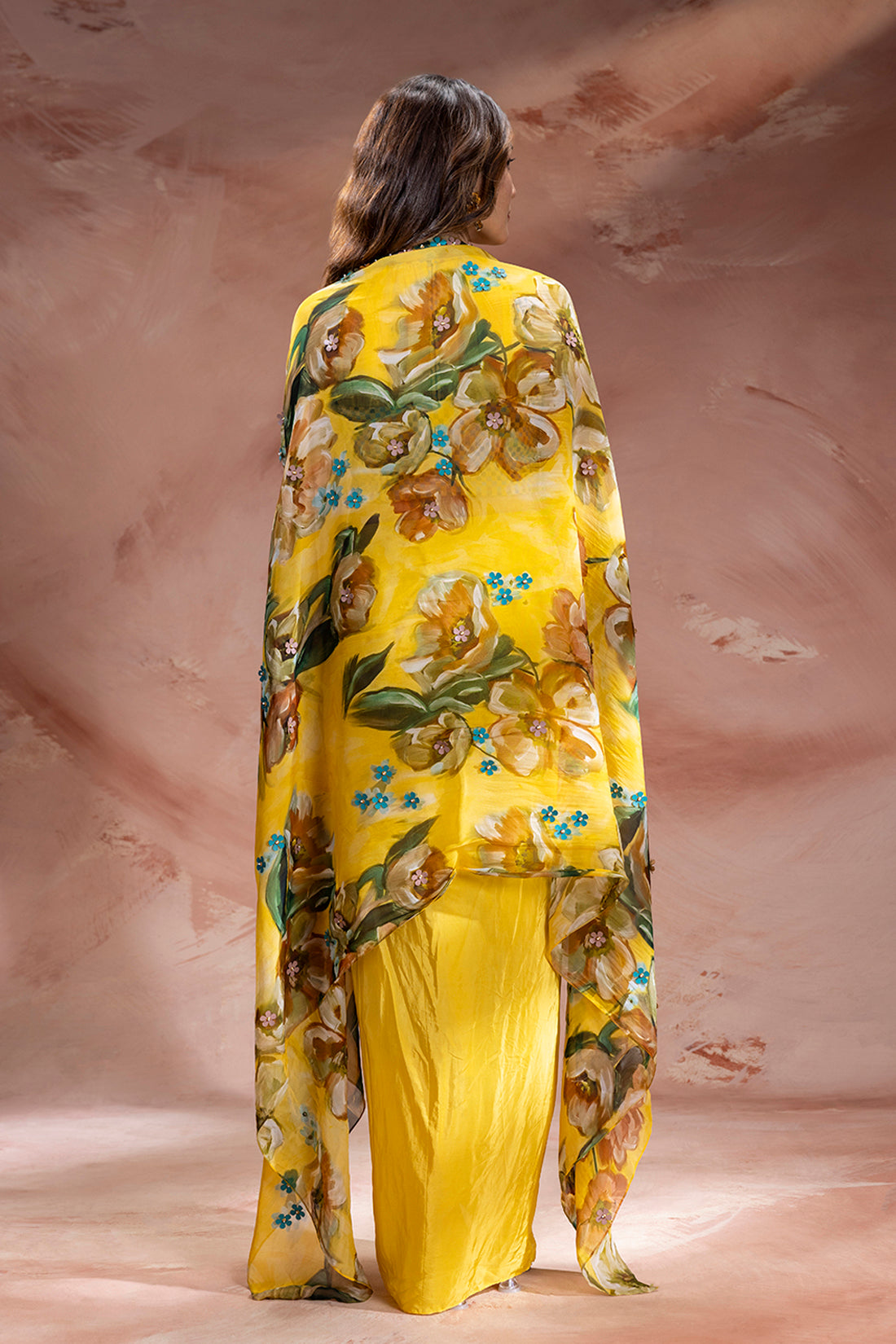Yellow Zeya skirt set