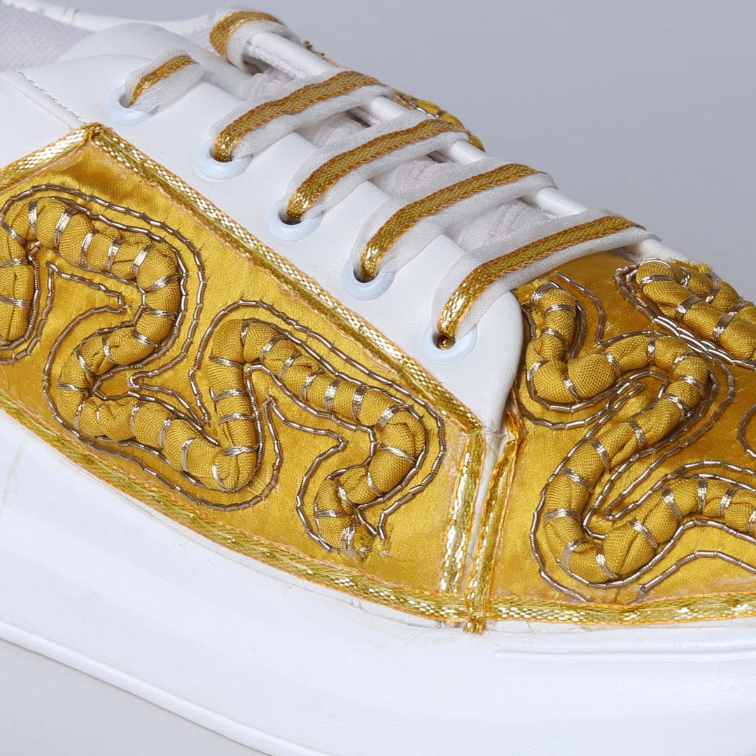 Yellow Gold Rope Sneakers