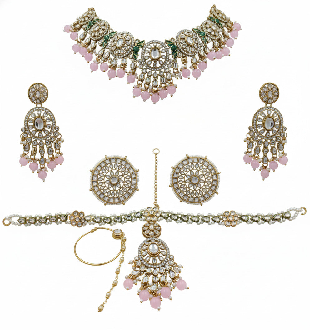 The Regal Blush Kundan Set