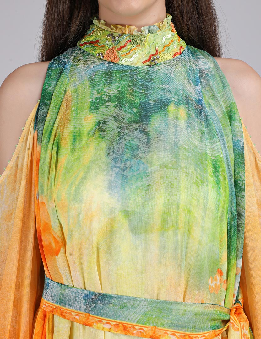 Aurora Arise Flora printed dress