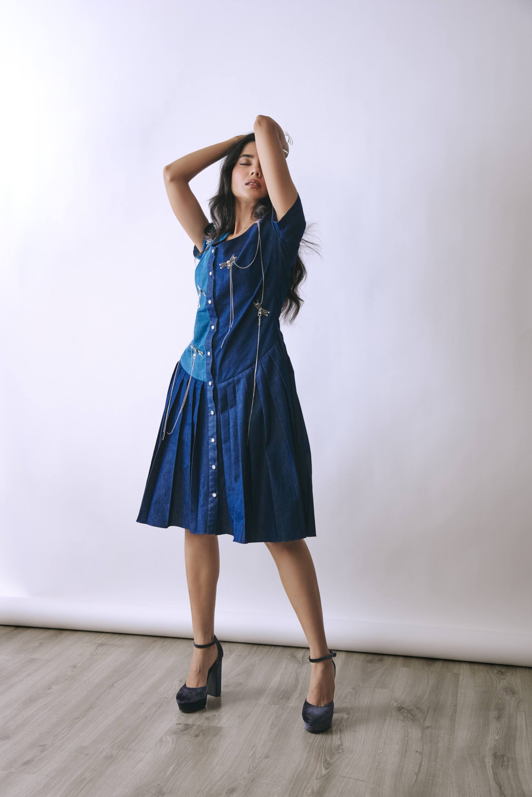 Deep Indigo Hook Dress