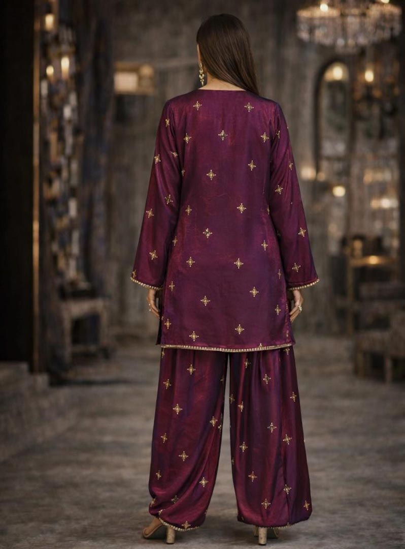Fiza Embellished Silk Patiala Suit for Festive Weddings
