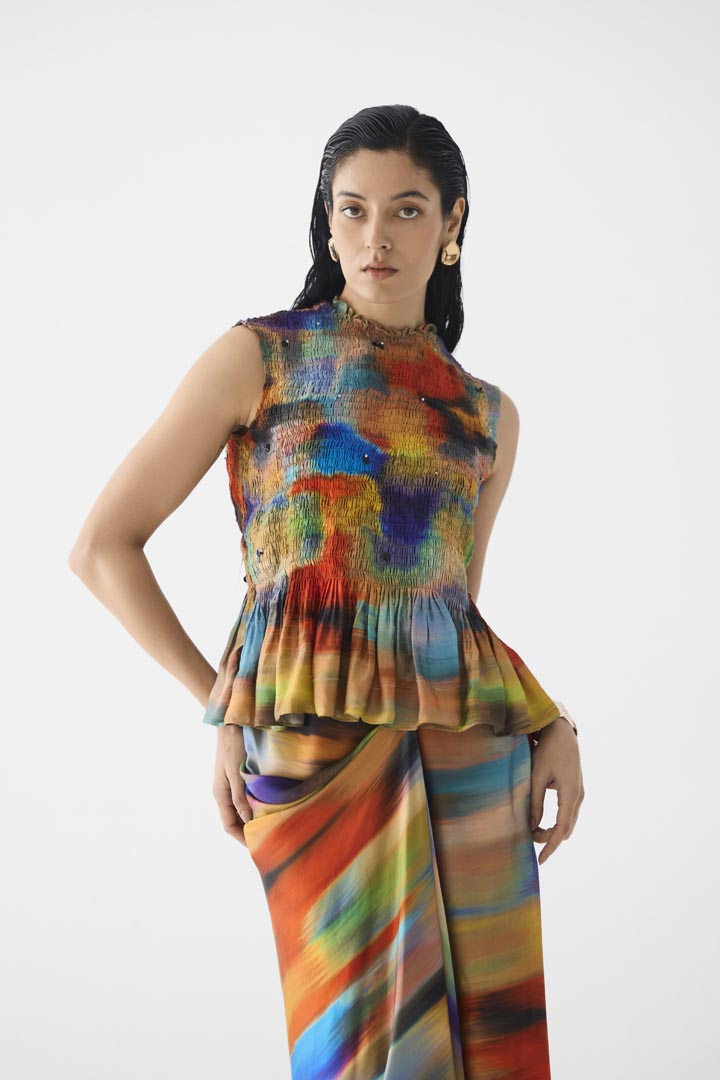 NIGHT QUEEN RUCHING TOP & KNOT SKIRT