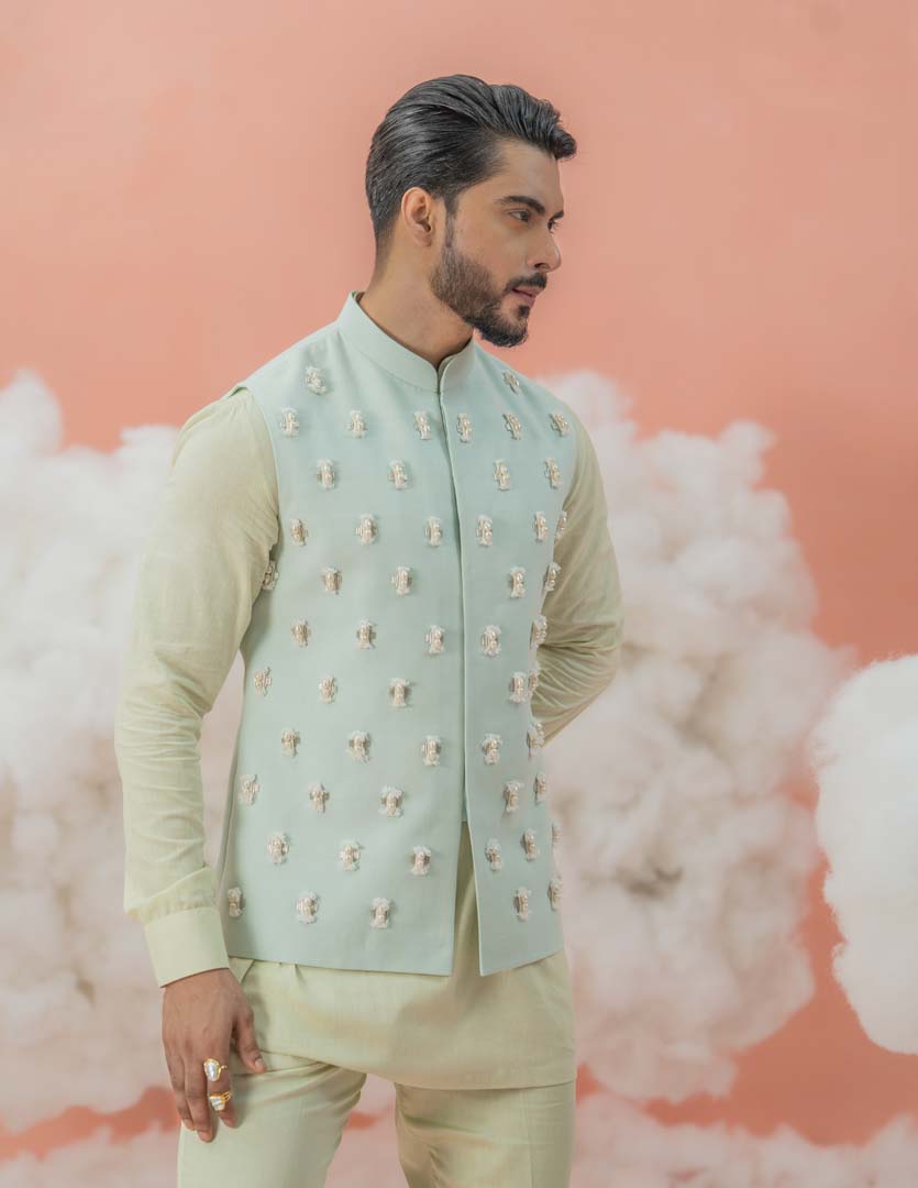 Ice Drop Dori Bundi-Nehru Jacket only