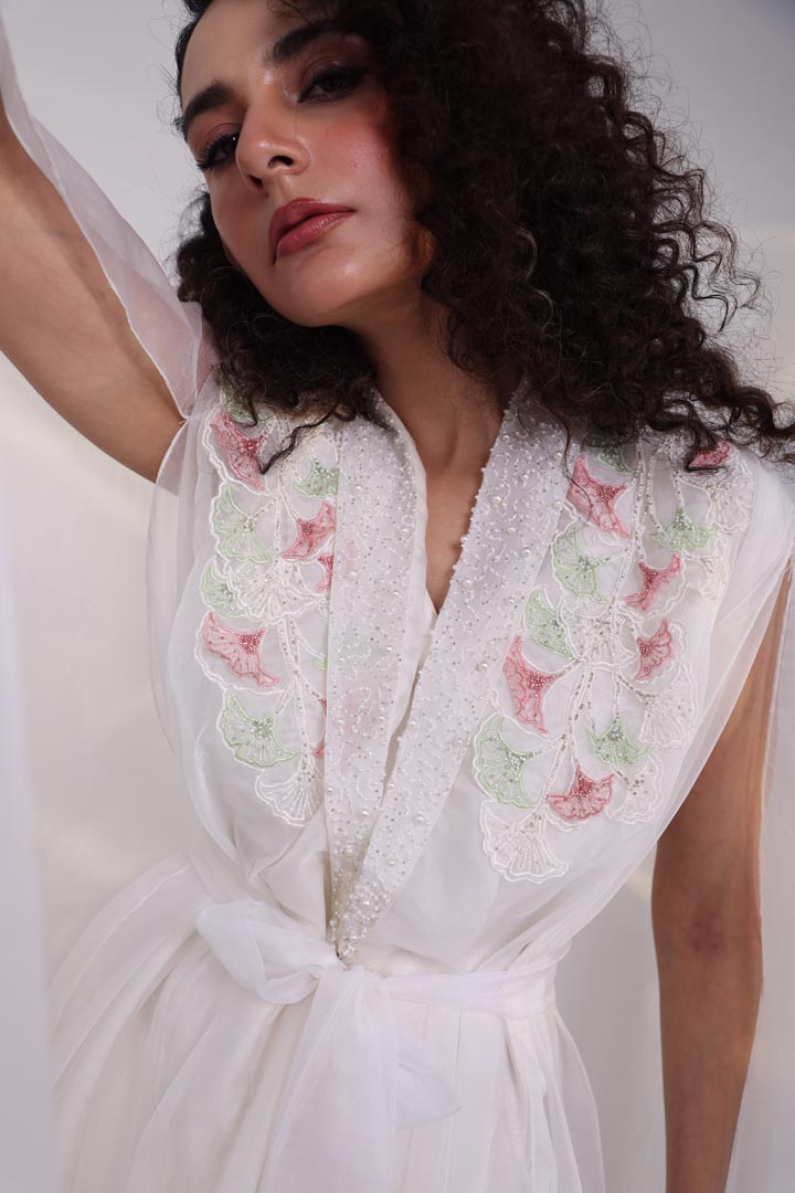 FLORAL NYRA AAD391WHITE