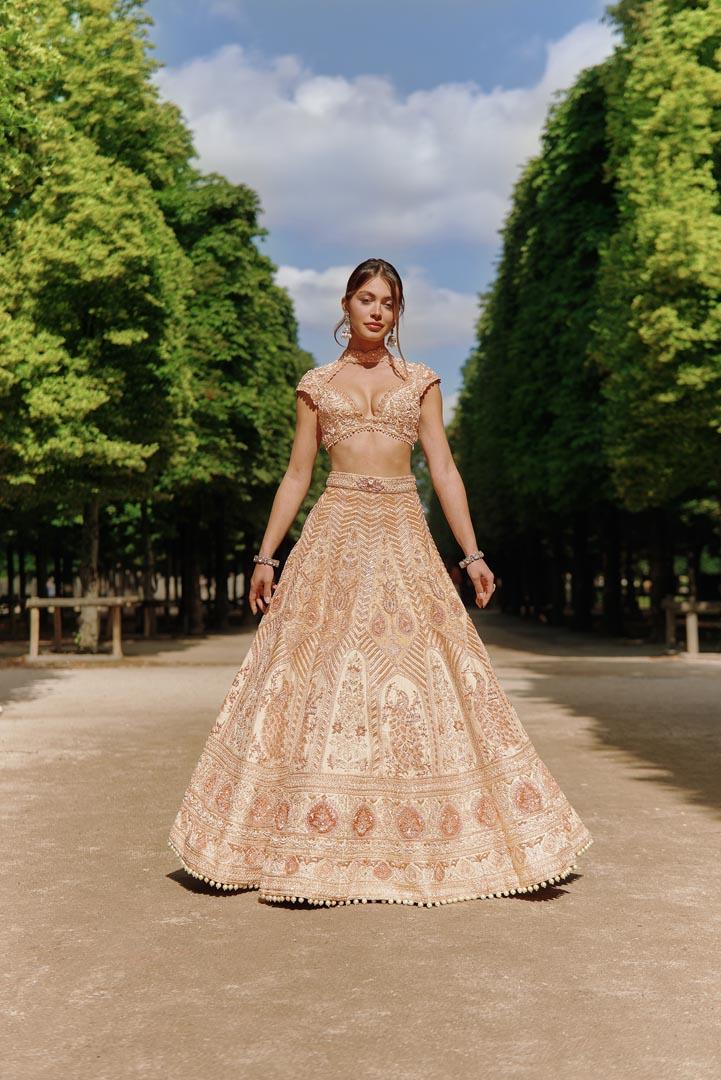 Rust Lehenga Set