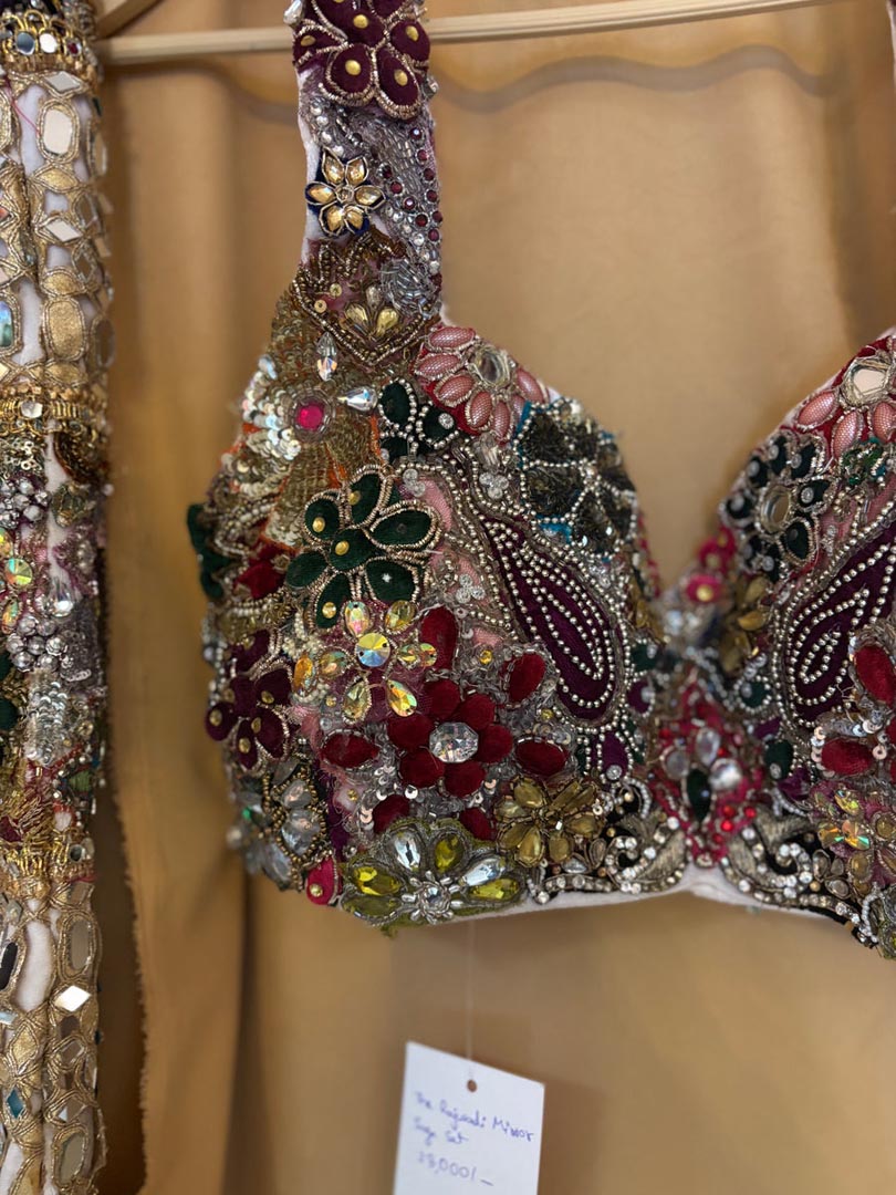 Rajwadi Mirror Saga Set - Luxury Mirrorwork Lehenga for Royal Weddings