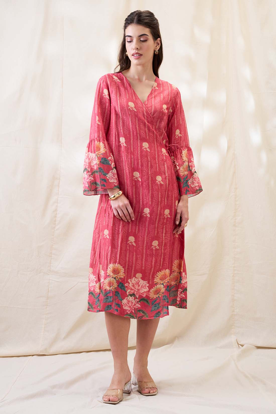 Ravya front overlapped dress SP4727