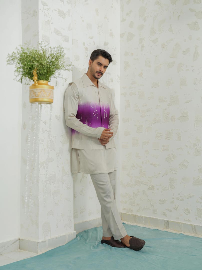 Purple Ombre Geomtry Bundi only