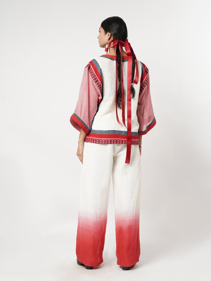 OMBRE PANELLED SCARF CO-ORD SET