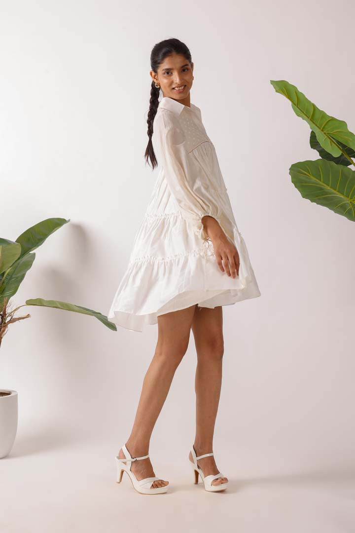 JAAMDANI DRESSNK-JD-DRE-01-RS-S-25