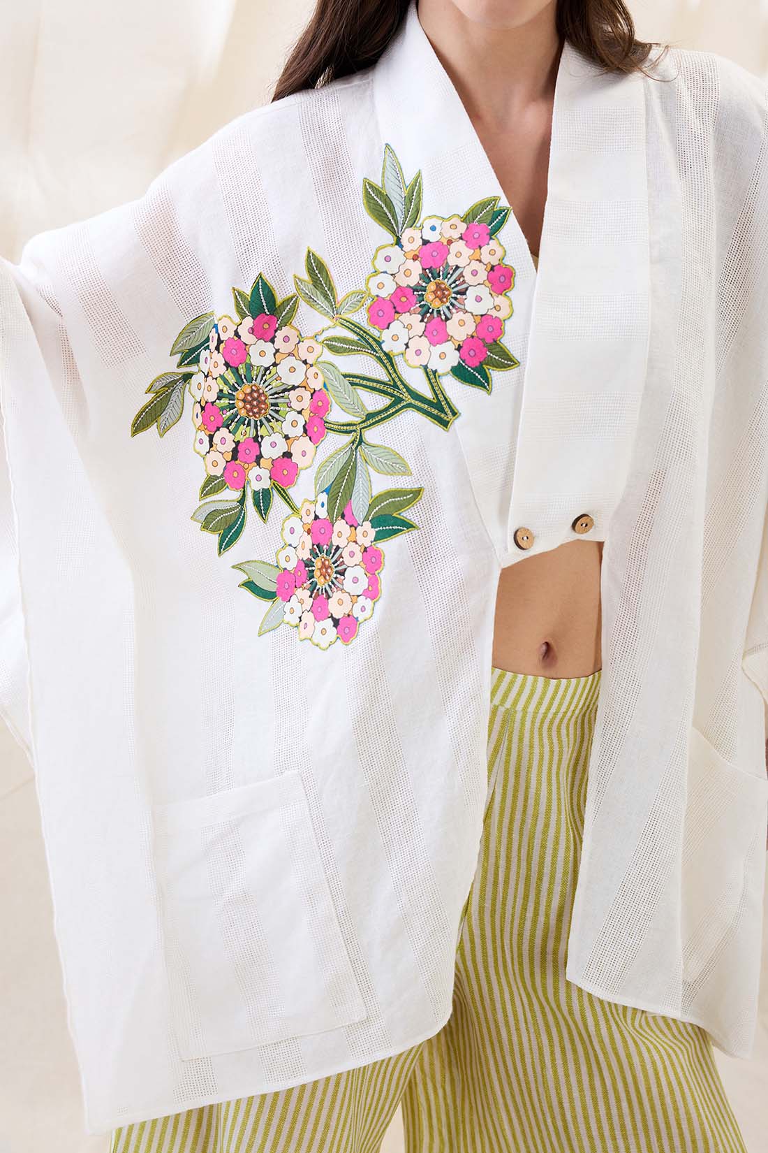 Gulzaar appliqued co-ord set SP4781
