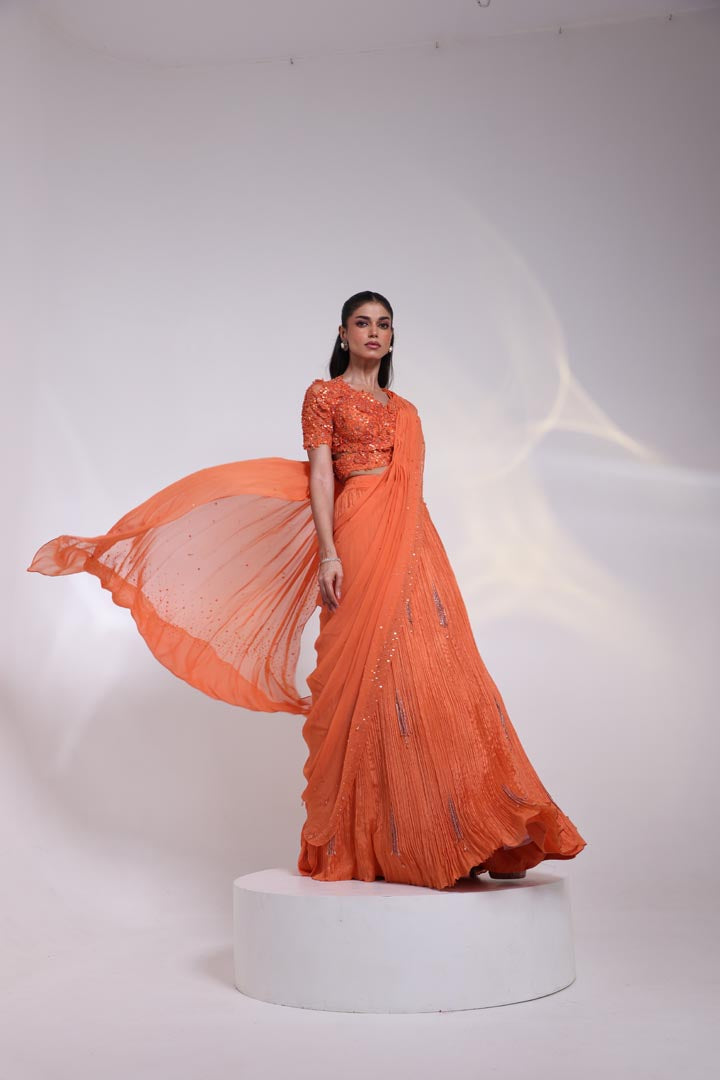 Trilateral Drape Saree SED8