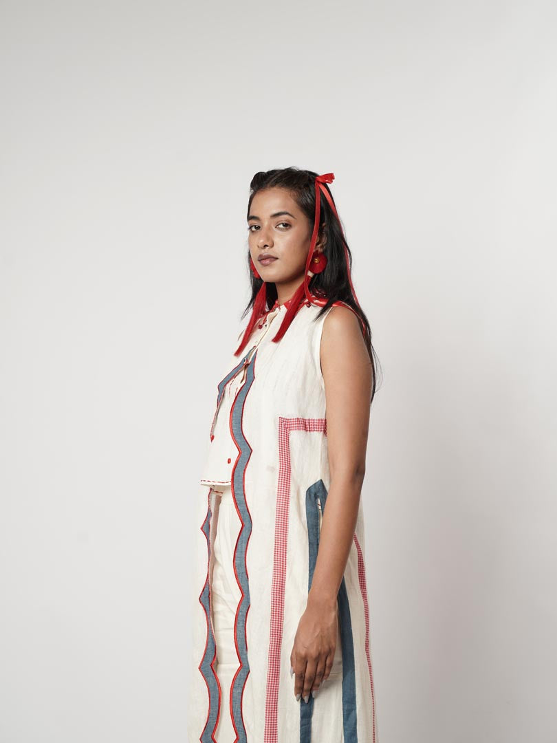 SCALLOPED 3-PC SHARARA SET