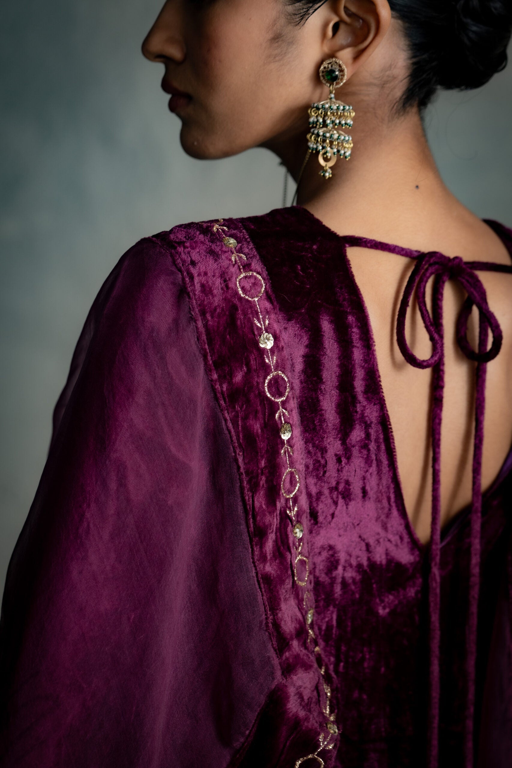 Phiran Style Velvet kurta Set