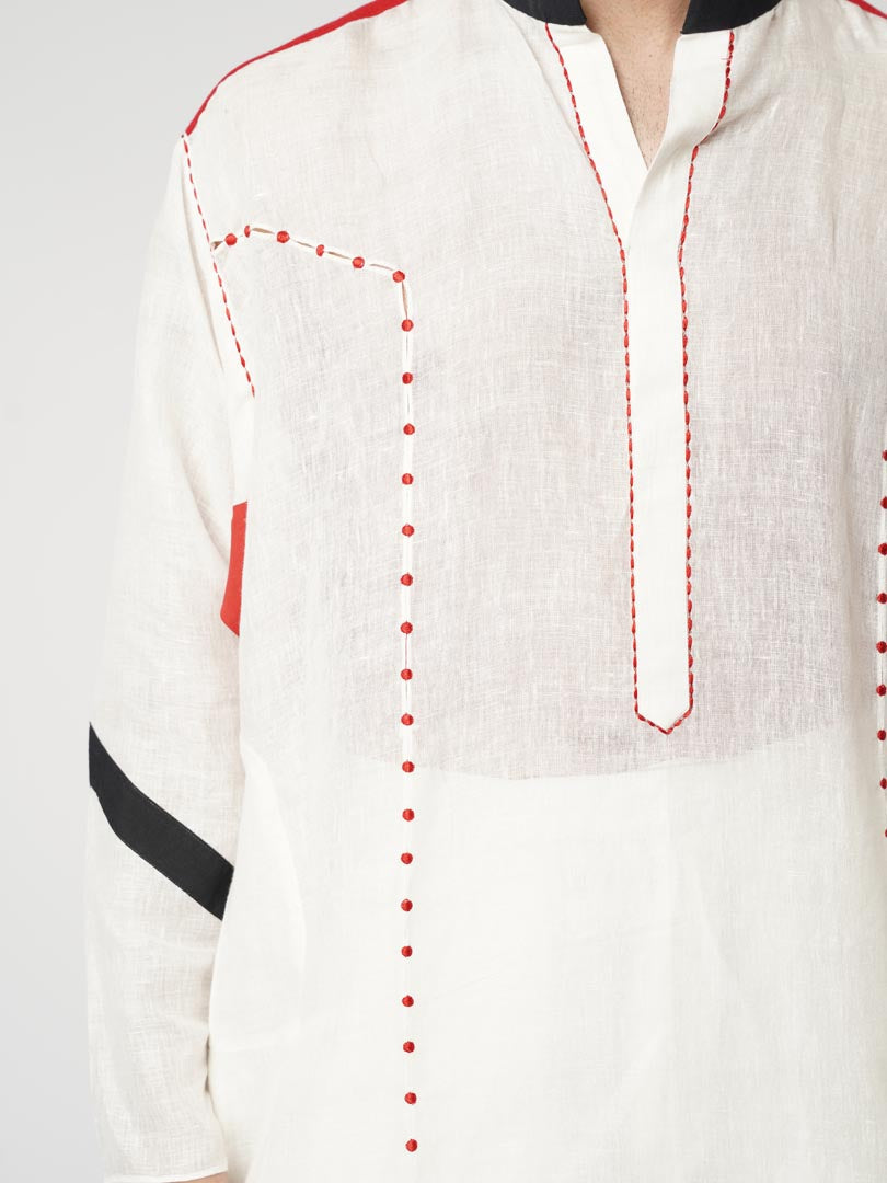 RUBY BINDI PANELLED OVERSIZED GUSSET KURTA SET