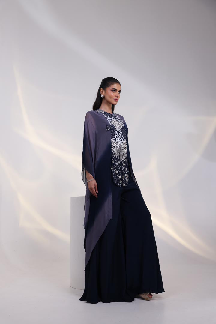 Palm Springs Shaded Kaftan Set AAD221NAVYGREY