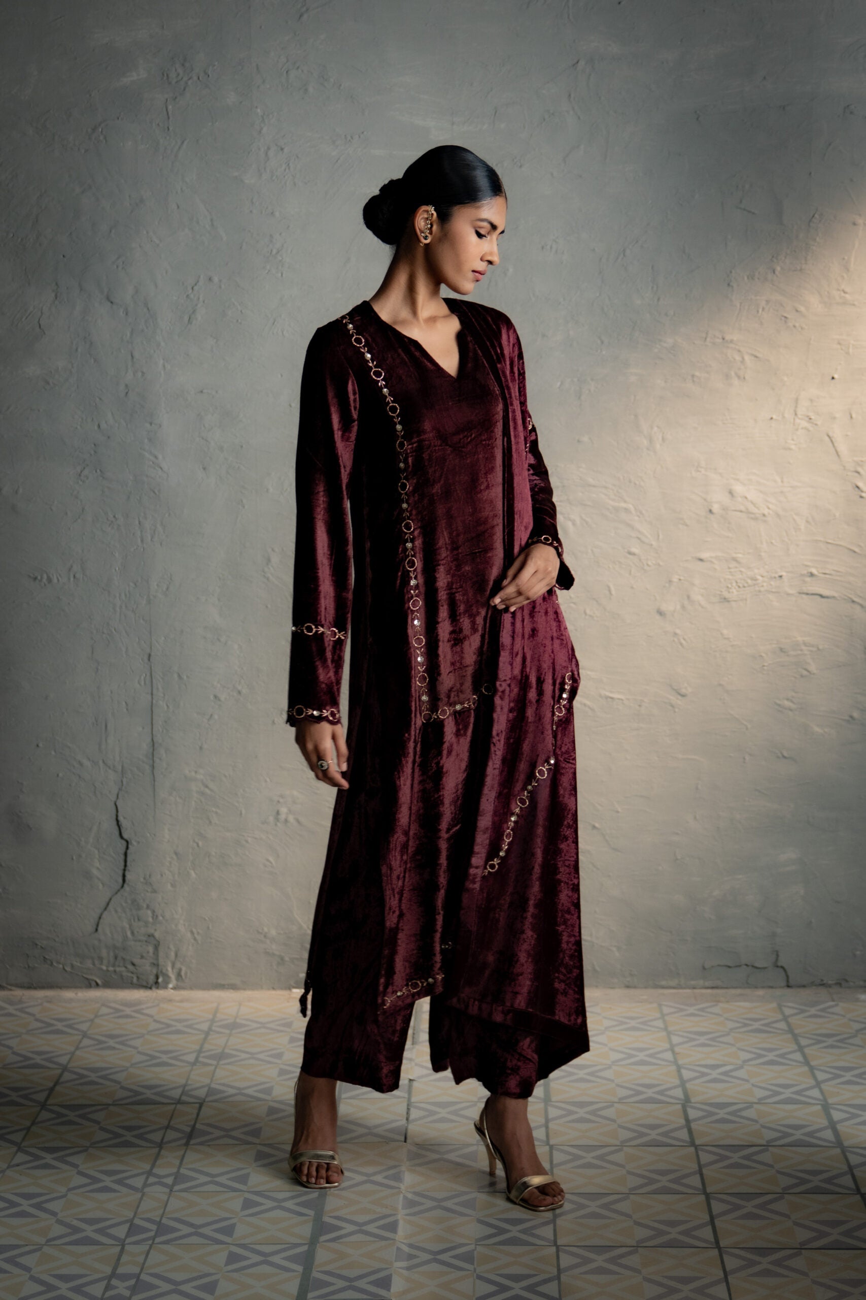 Maaya Brown Kurta Set